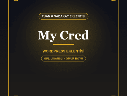 myCred – WordPress Puan, Ödül ve Sadakat Sistemi