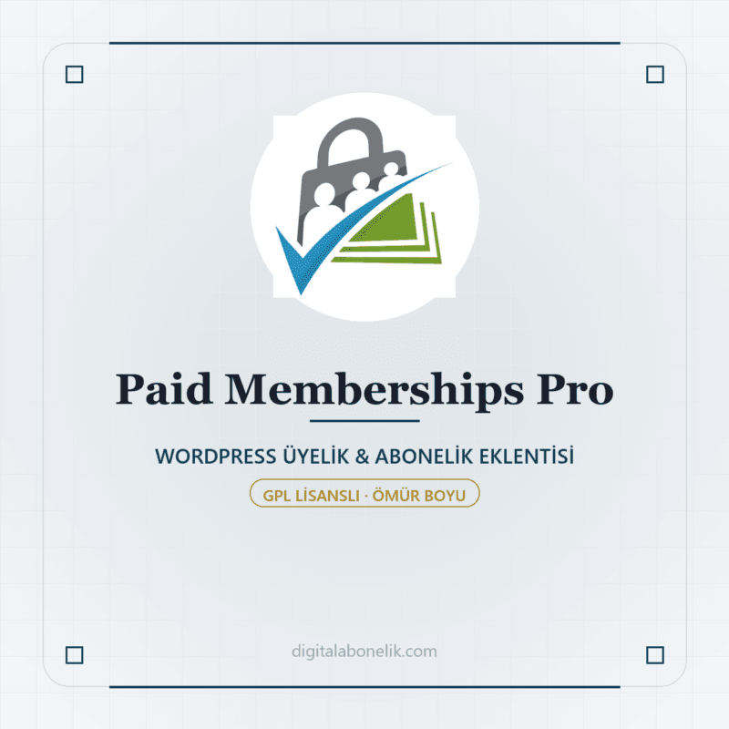 Paid Memberships Pro - DigitalAbonelik