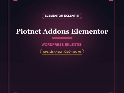 Piotnet Addons Pro – Elementor Gelişmiş Widget Paketi