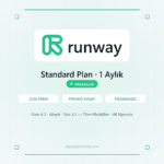 Runway Standard Plan 1 Aylık 2250 Kredi - DigitalAbonelik