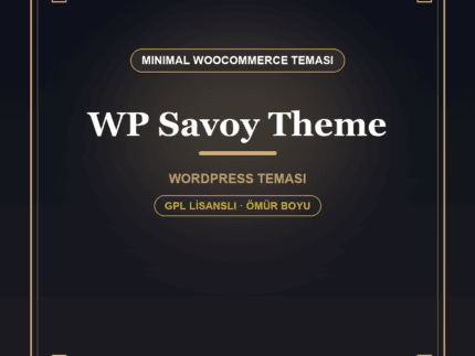 Savoy – Minimalist AJAX WooCommerce Teması