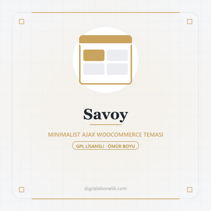 Savoy - DigitalAbonelik