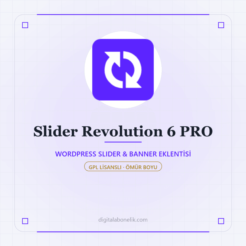 Slider Revolution 6 PRO - DigitalAbonelik