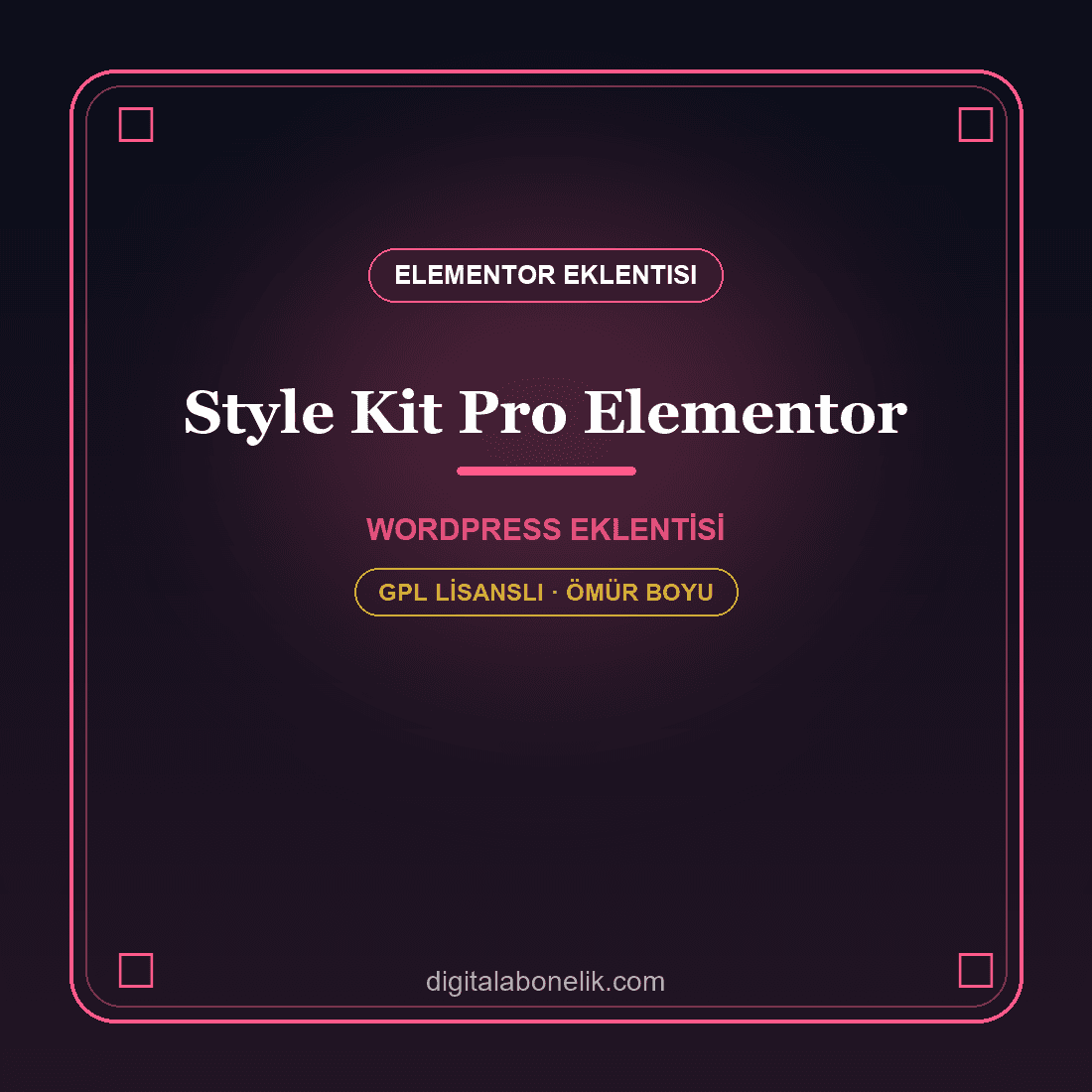 Style Kit Pro Elementor StyleKit Pro – Elementor Global Tasarım & Stil Eklentisi - Görsel 1