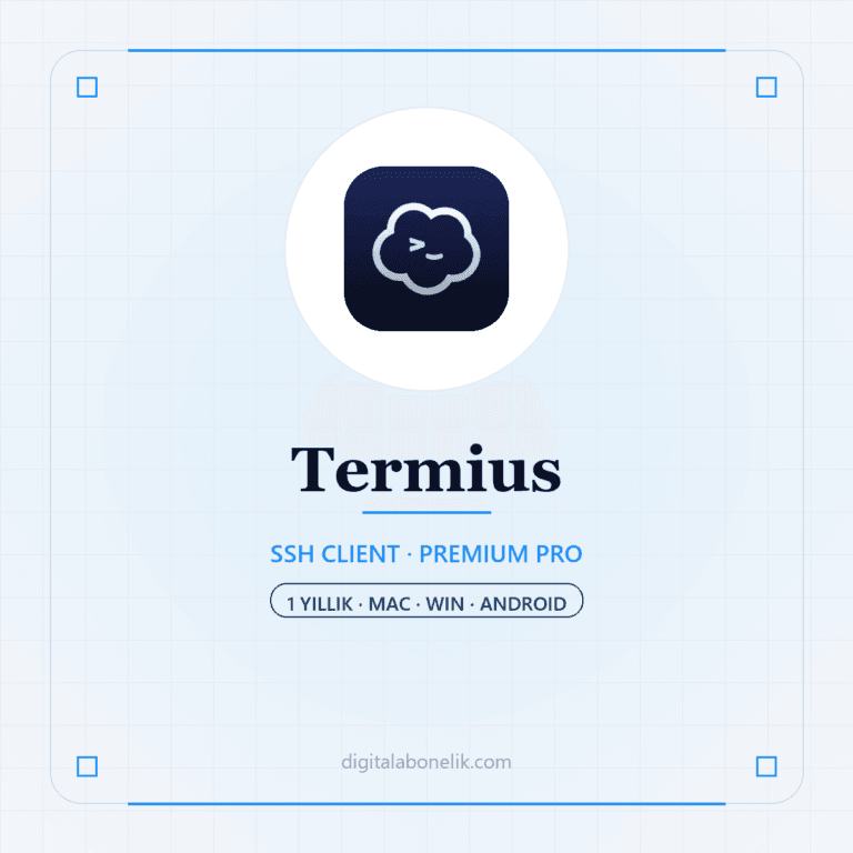 Termius Premium Pro SSH Client 1 Yıllık - DigitalAbonelik