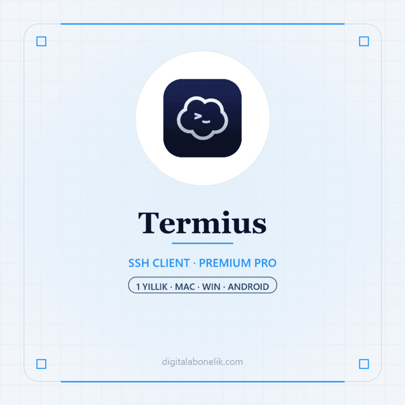 Termius Premium Pro SSH Client 1 Yıllık - DigitalAbonelik