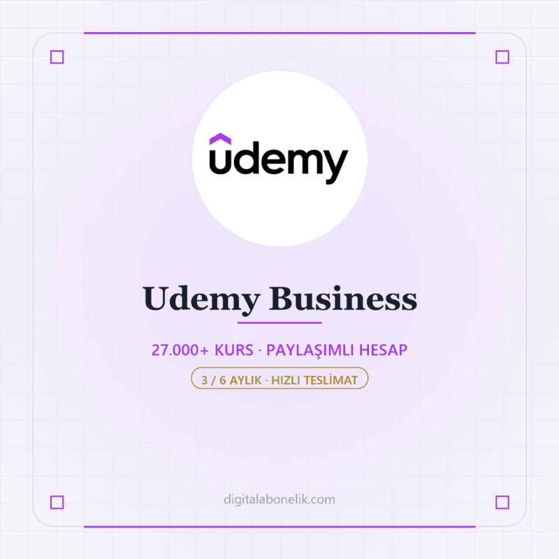 Udemy Business - DigitalAbonelik