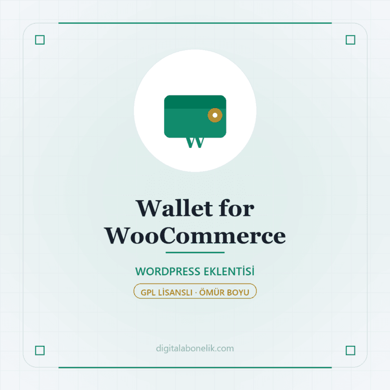 Wallet for WooCommerce - DigitalAbonelik