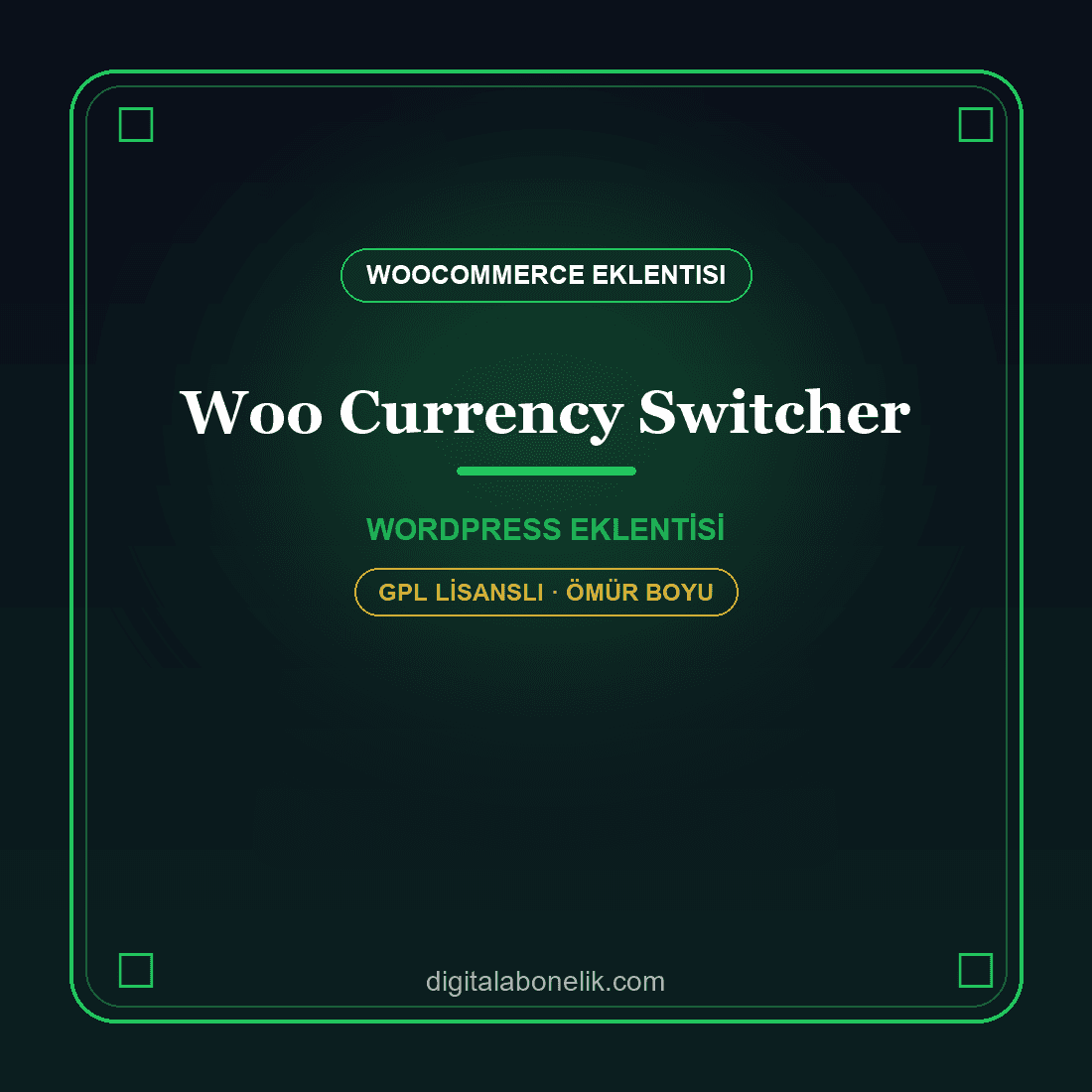 Woo Currency Switcher Currency Switcher – WooCommerce Çoklu Para Birimi Eklentisi - Görsel 1