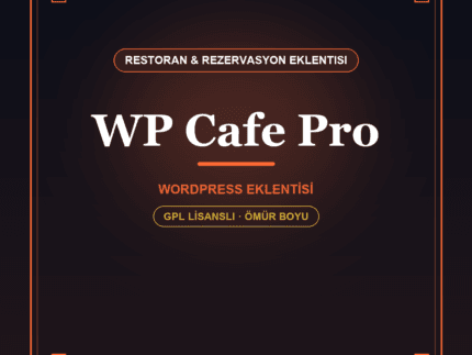 WP Cafe Pro – Restoran Menü, Sipariş ve Rezervasyon