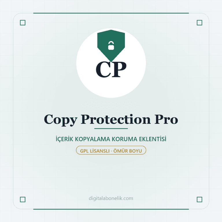 Copy Protection Pro - DigitalAbonelik