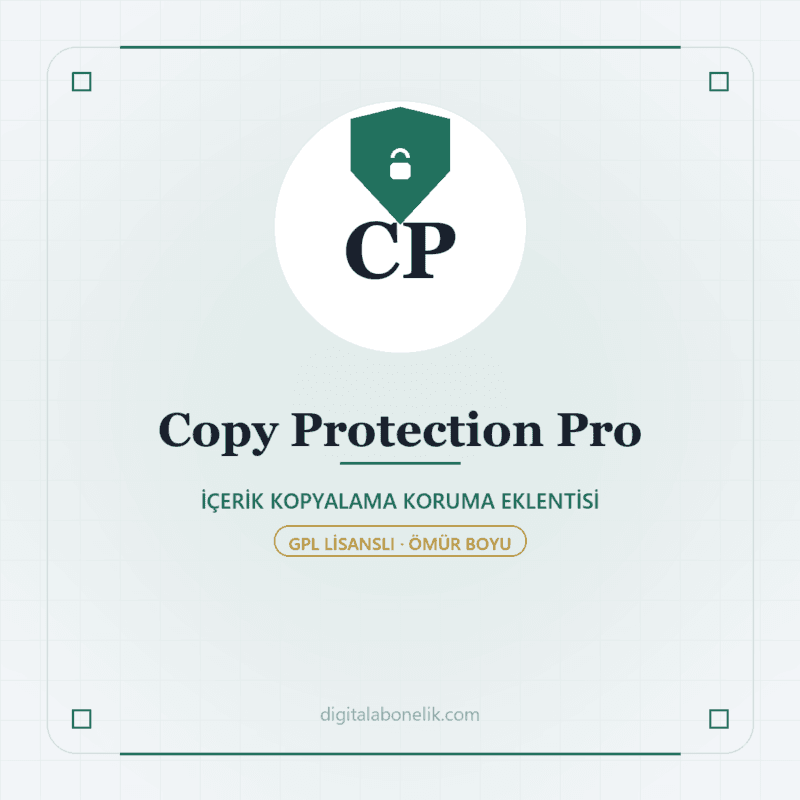 Copy Protection Pro - DigitalAbonelik