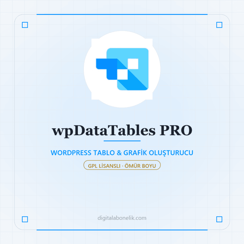wpDataTables Pro - DigitalAbonelik