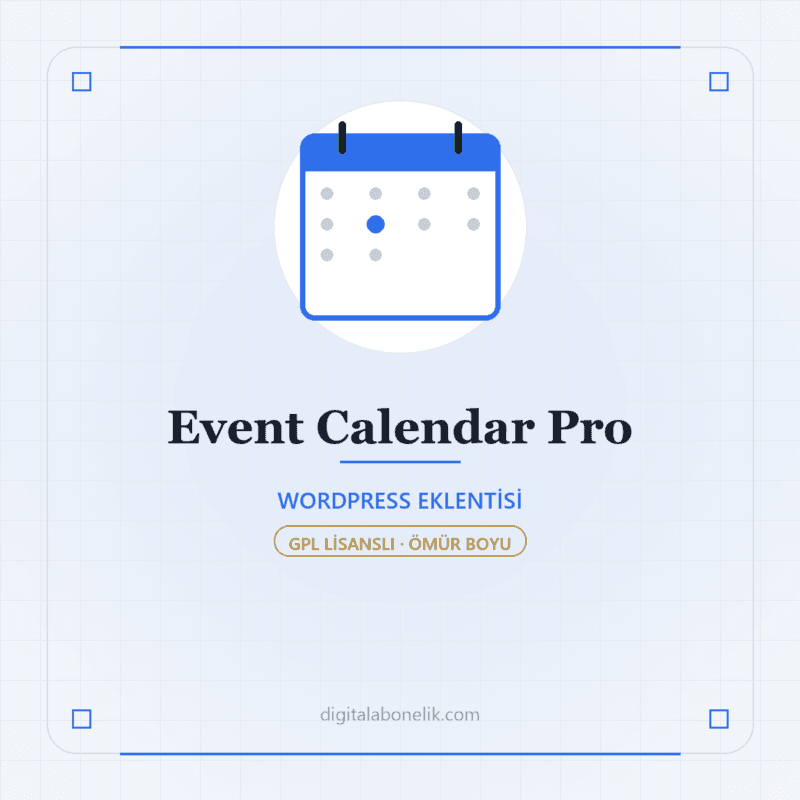 Event Calendar Pro - DigitalAbonelik