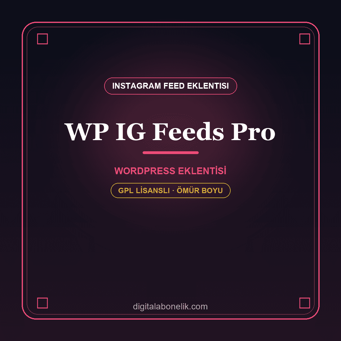 WP IG Feeds Pro IG Feeds Pro – WordPress Instagram Feed & Galeri Eklentisi - Görsel 1