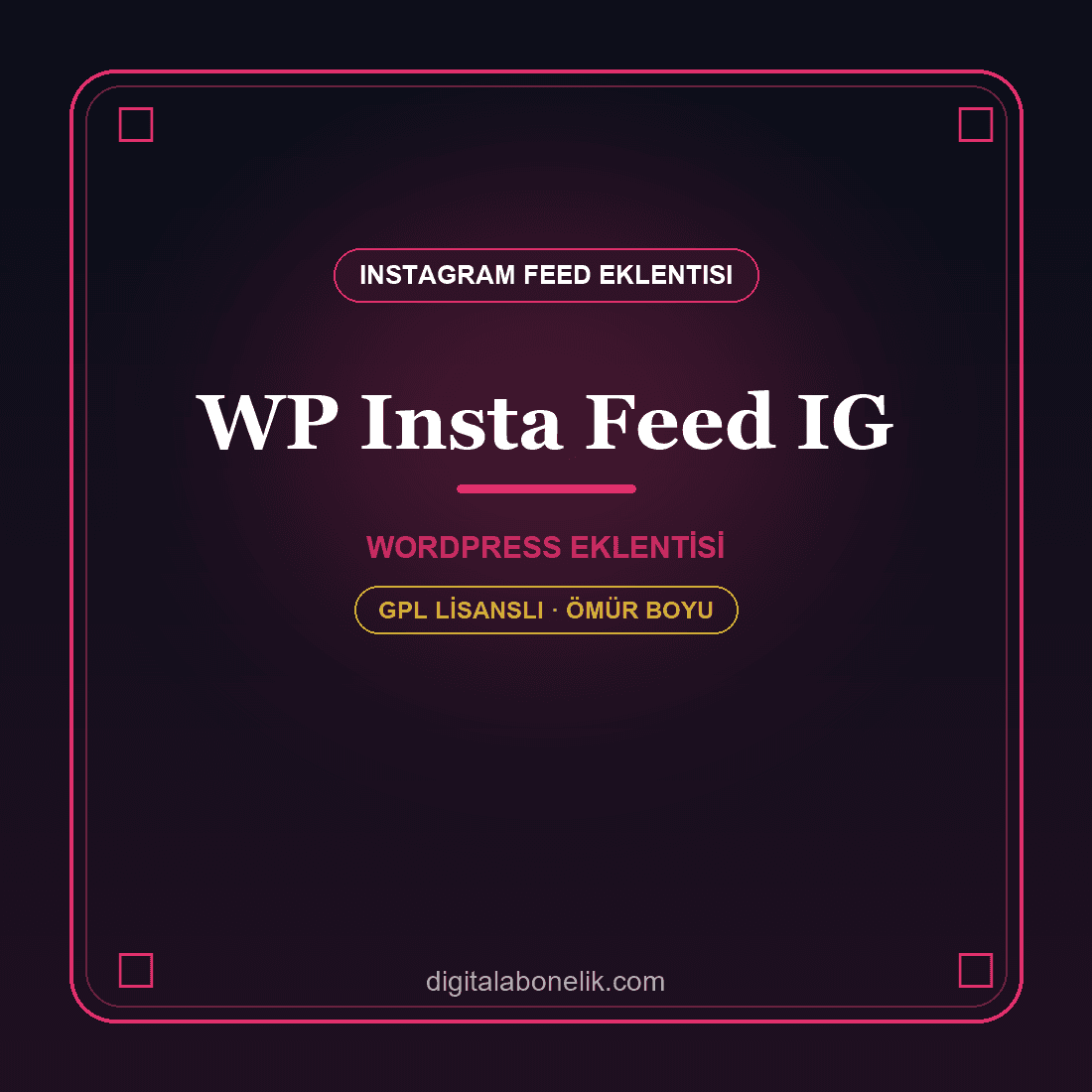 WP Insta Feed IG Insta Feed – WordPress Instagram Akışı Gösterim Eklentisi - Görsel 1