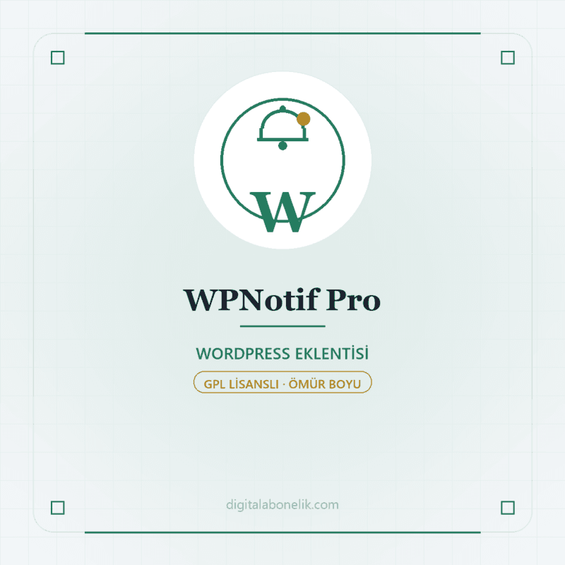 WPNotif Pro - DigitalAbonelik