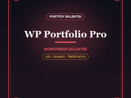 WP Portfolio Pro – WordPress Portföy & Vitrin Eklentisi