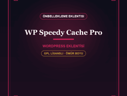 WP Speedy Cache Pro – WordPress Önbellekleme & Hız Eklentisi