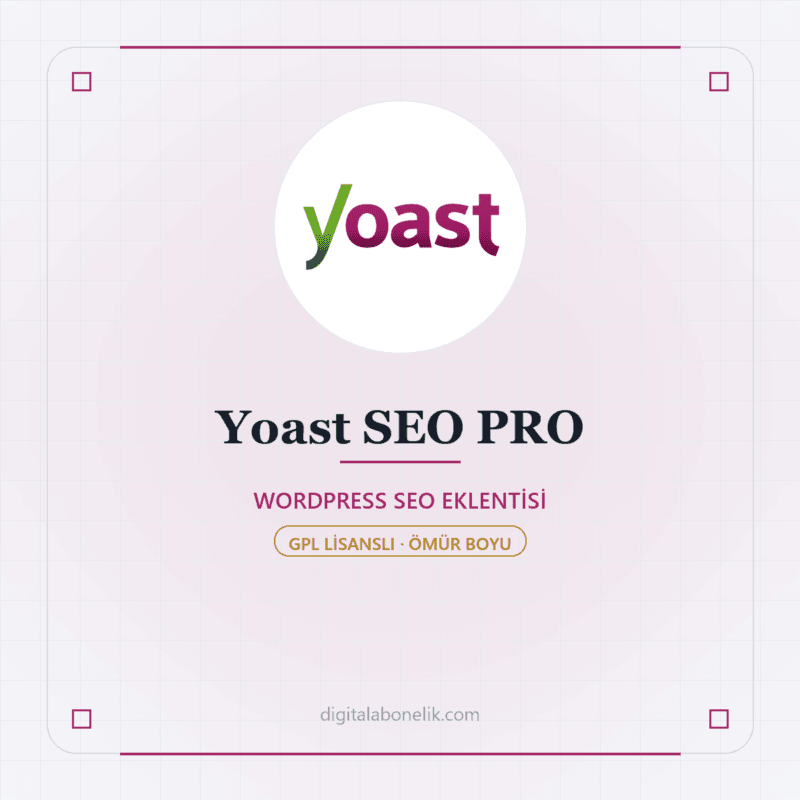 Yoast SEO PRO - Wordpress Seo Eklenti̇si̇ - DigitalAbonelik