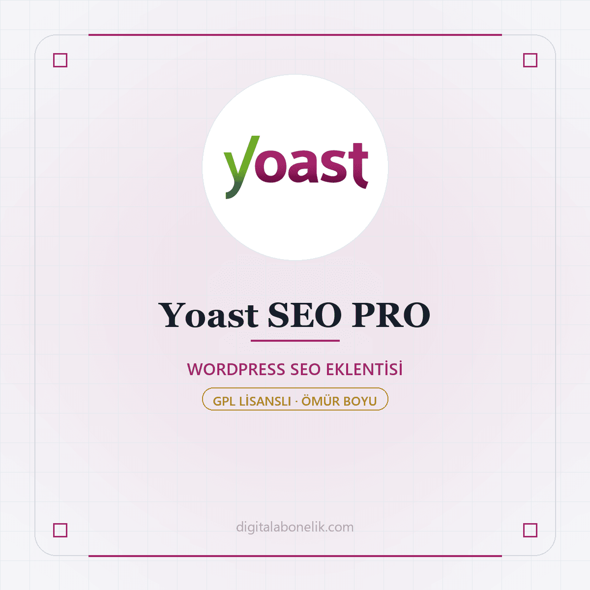 Yoast SEO PRO Yoast SEO PRO - Wordpress Seo Eklenti̇si̇ - DigitalAbonelik