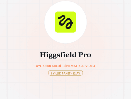 Higgsfield Pro 12 Aylık - DigitalAbonelik