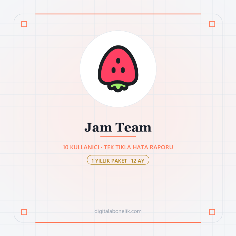 Jam Team 12 Aylık - DigitalAbonelik