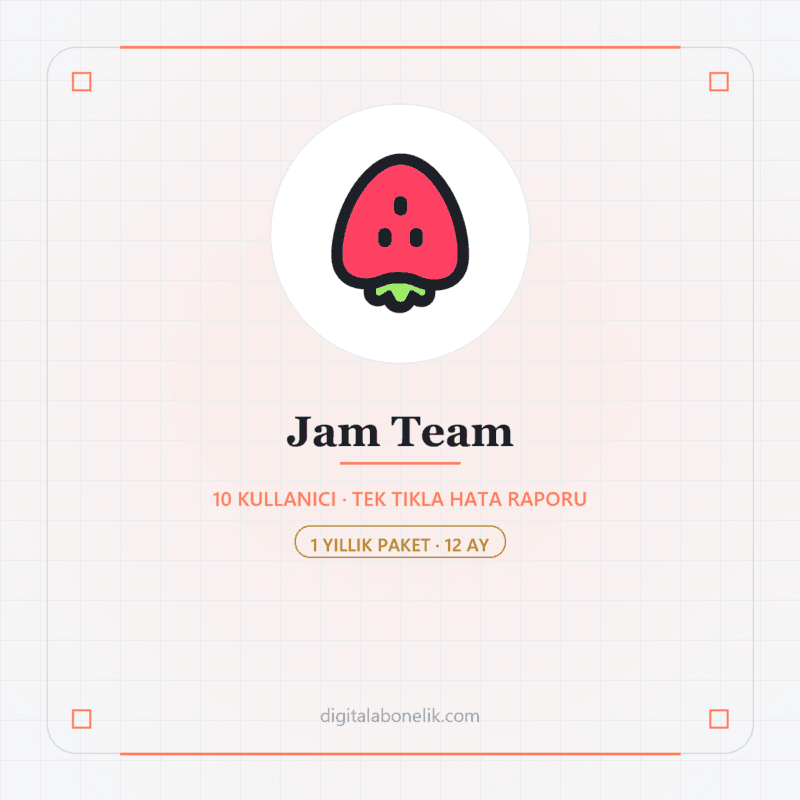 Jam Team 12 Aylık - DigitalAbonelik