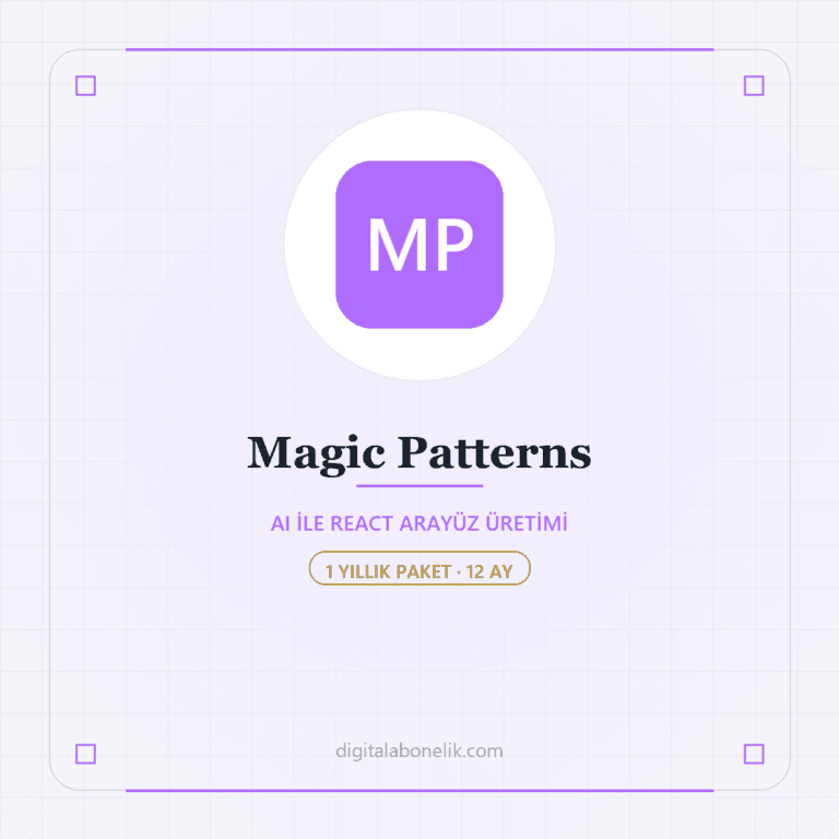 Magic Patterns 12 Aylık - DigitalAbonelik