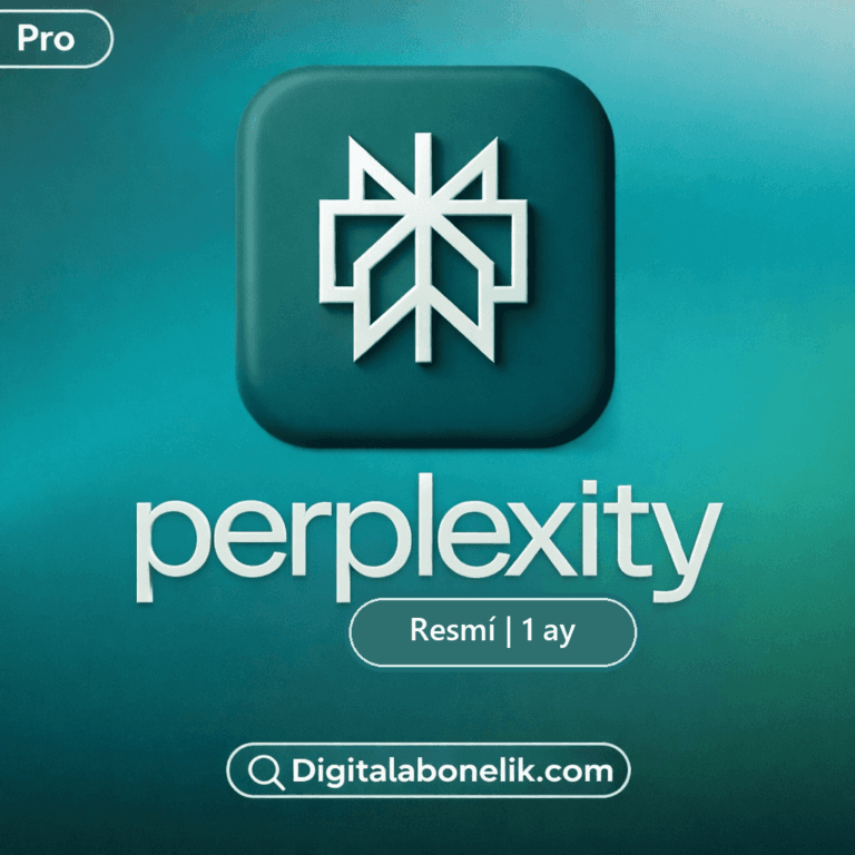 Perplexity Pro 1 Aylik Abonelik