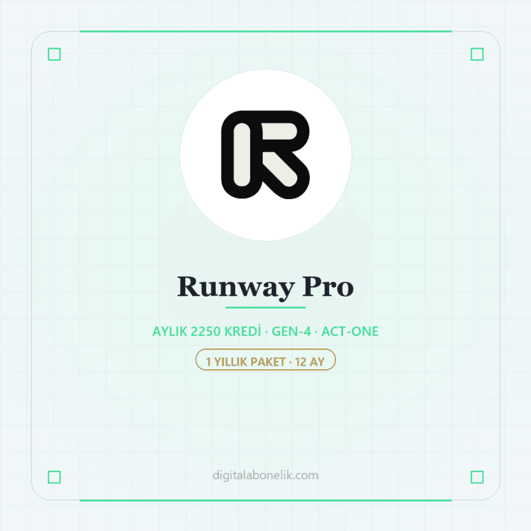 Runway Pro 12 Aylık - DigitalAbonelik