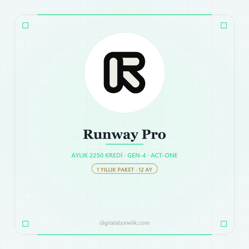 Runway Pro 12 Aylık - DigitalAbonelik
