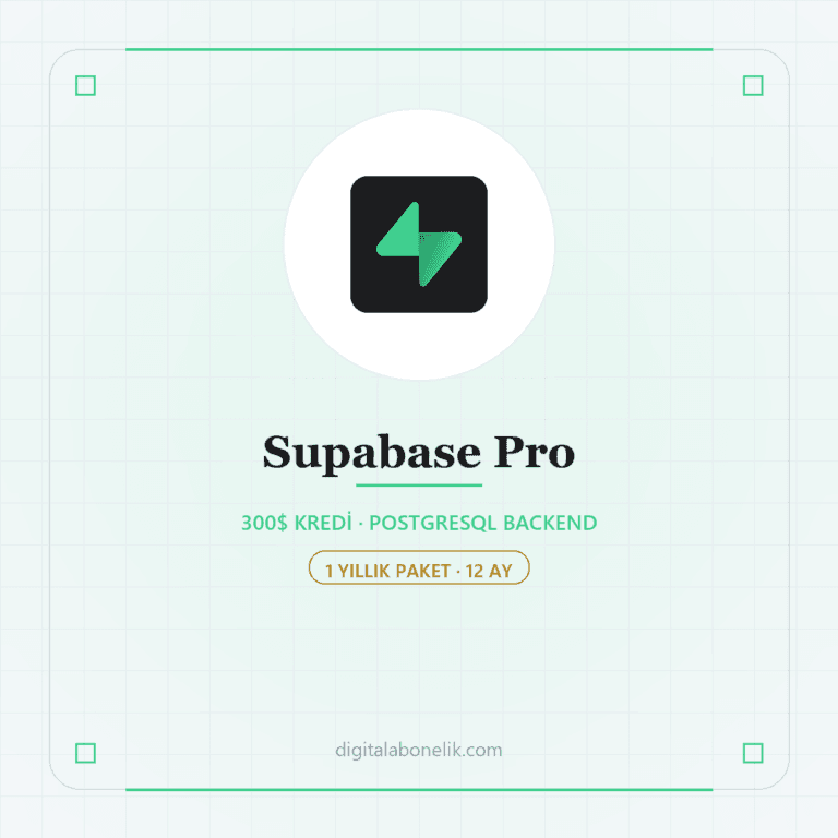 Supabase Pro 12 Aylık - DigitalAbonelik