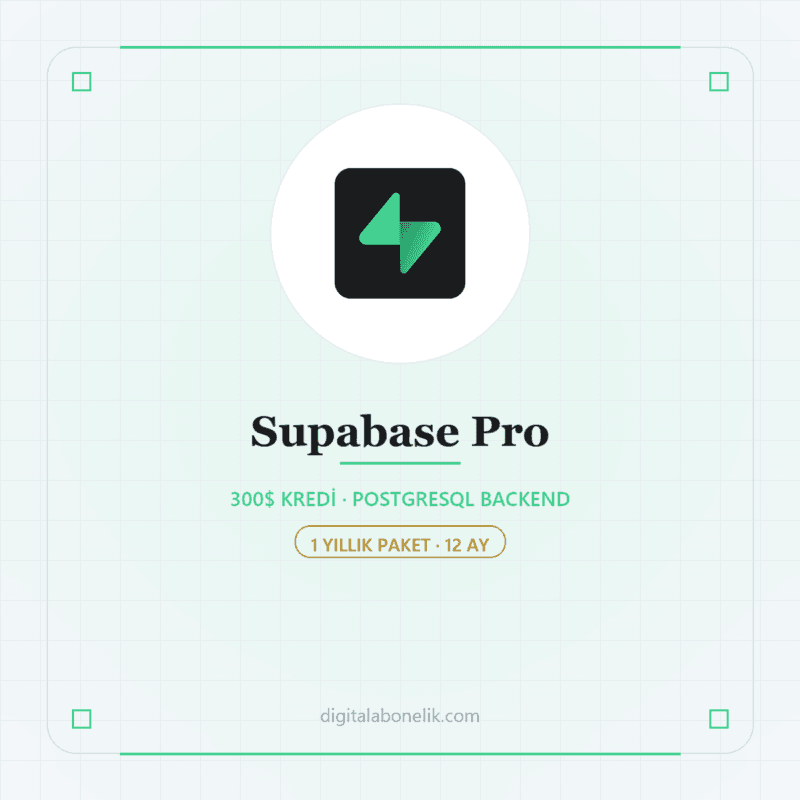 Supabase Pro 12 Aylık - DigitalAbonelik