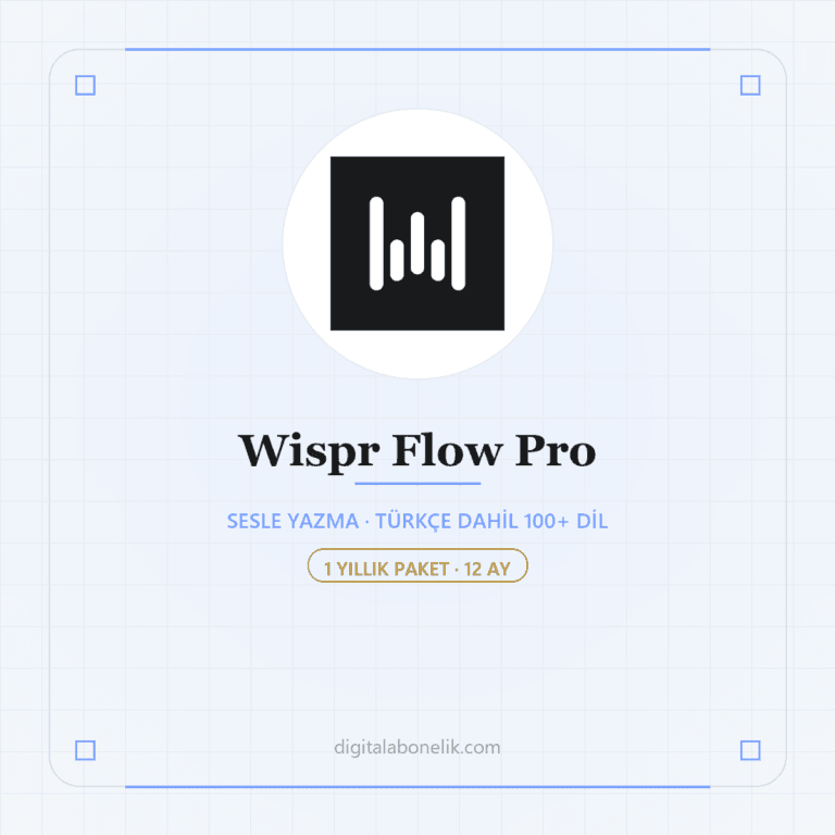 Wispr Flow Pro 12 Aylık - DigitalAbonelik